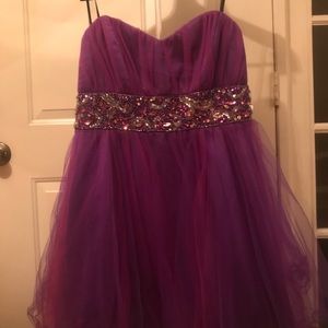 Beautiful Purple Homecoming Dress from Deb!